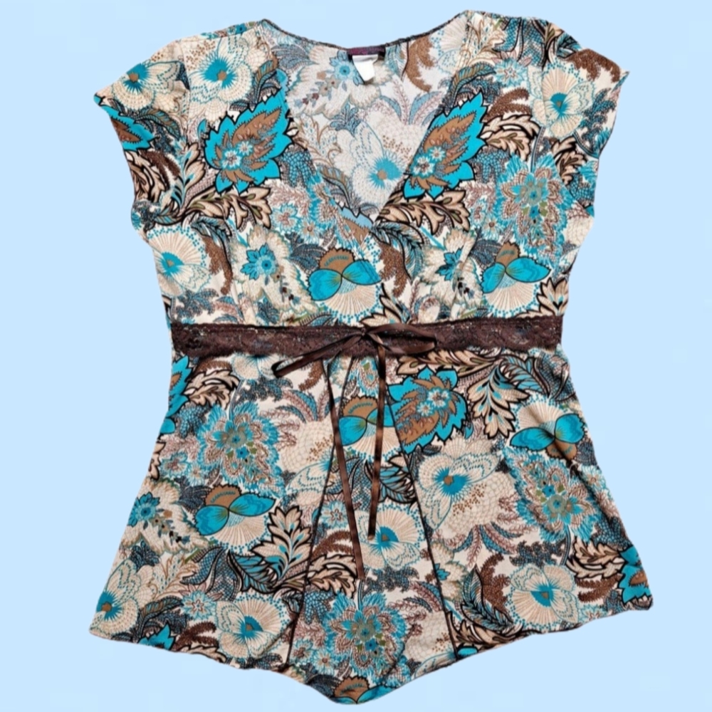 Y2K Mesh Babydoll Top
